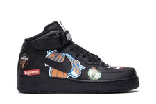 Size 10.5 - Supreme x NBA x Nike Air Force 1 07 Mid Black for sale