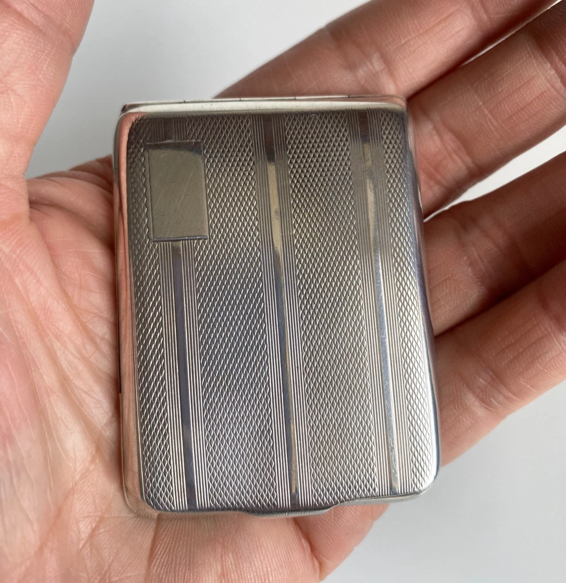 solid silver cigarette case Art Deco Solid Silver Cigarette Case Art Deco 1900-1940 Antique US Sterling  Silver Cigarette Vesta