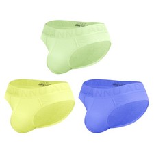 3 Pack Men's Cotton Breathable Briefs Underpants Underwear Panties Knickers