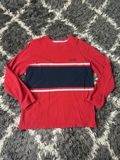 Ralph Lauren Chaps Sweater Men  s Large Red Pullover Crewneck Vintage