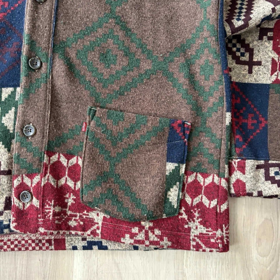 LEVIS WOOVEN NAVAJO AZTEC MENS XXL SWEATER - Image 3 of 4