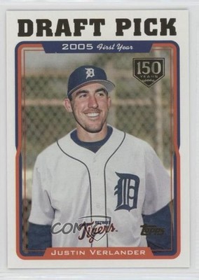 2019 Topps Iconic Card Reprints 150th Anniversary 15/150 Justin Verlander 04br