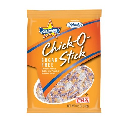 Atkinson's Sugar Free Chick-O-Stick Nuggets Peanut Butter Coconut 3.75oz Peg Bag