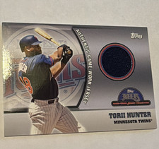 Topps 2005 Opening Day Torii Hunter Twins Authentic Game-Worn Jersey #39