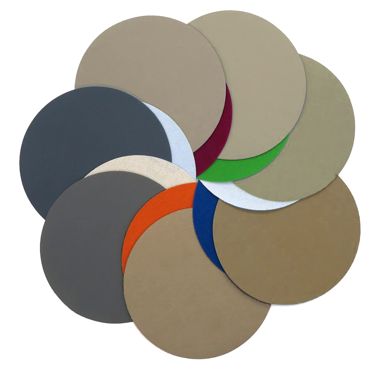 Disques de ponçage 125mm lot de 35 pièces pour ponceuse orbitale