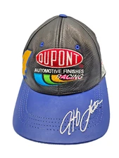 Vintage  JH Design JEFF GORDON DUPONT Black Leather Nascar 2000 Y2K MADE USA