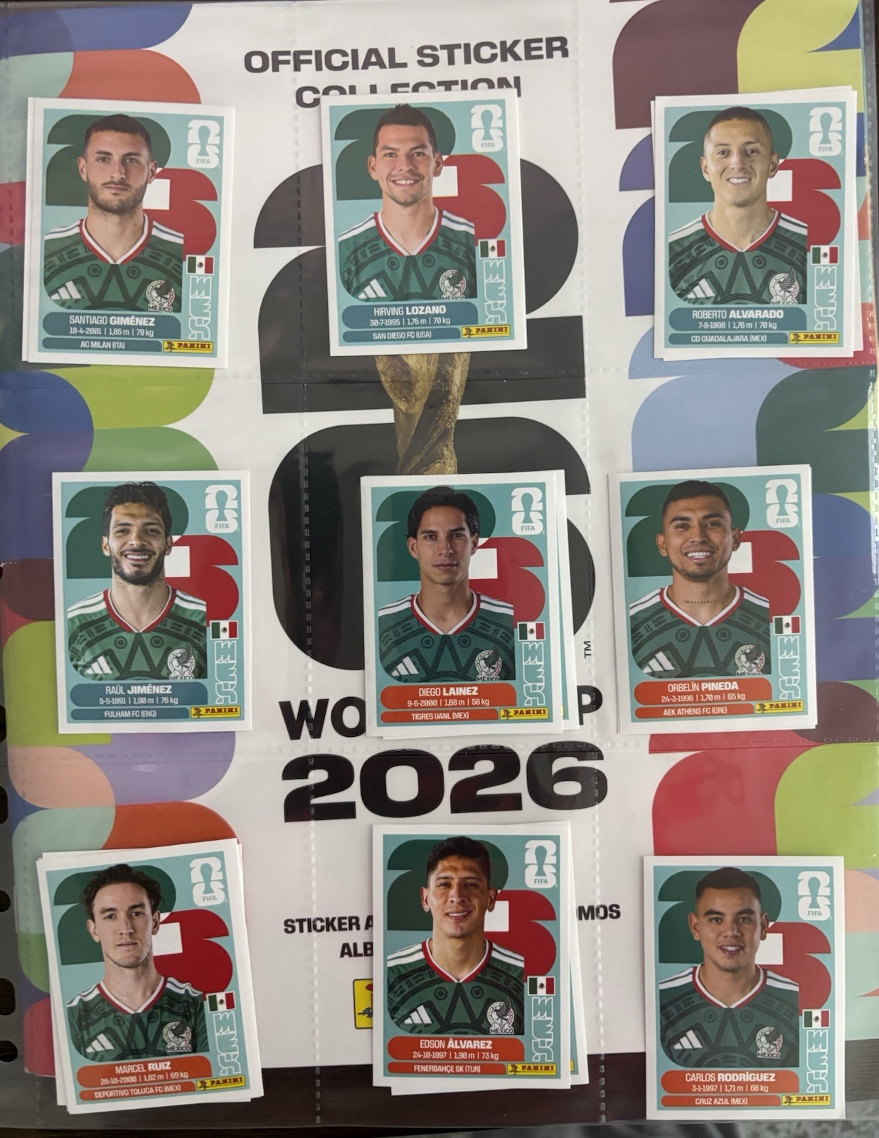 PANINI OFFICIAL FIFA 2026 World Cup MEXICO PANINI Stickers