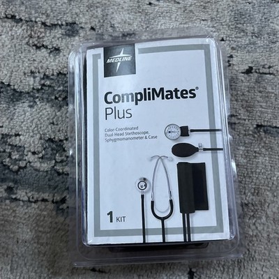 Complicated Plus Black Dual Head Stethoscope, Sphygmomanometer And Case 