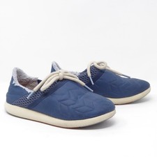 OluKai Mahiki Women Blue Textile Slip On Sneakers Shoes US W7 EUR 37