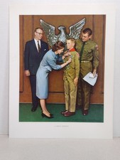 Norman Rockwell Litho “A Great Moment” Eagle Scout BSA 11x14” Cardstock Poster
