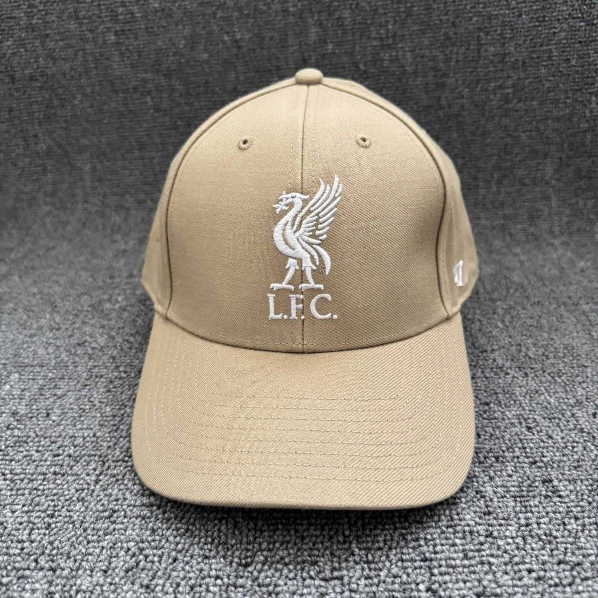 '47 Brand Liverpool FC Dad Hat Strapback Khaki Curved Brim Cap