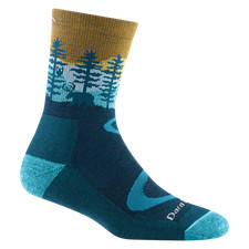 DARN TOUGH 5013 DArk Teal Women's Northwoods Micro Crew Midweight Hiking Sock