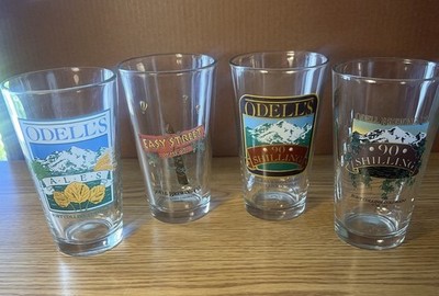 Odell Brewing Co. Rare Shaker 16oz Pint Glasses, Excellent Condition, Lot Of 4