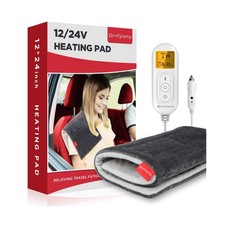 Comfytemp 12V/24V Car Electric Blanket for Back, 4 Heat Settings, 11Auto-Off,...