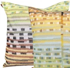 MISSONI HOME CUSHION COVER EMBROIDERED DROPSTITCH KNIT 16x16" 40x40cm HORSON T60