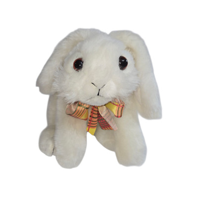Dan-Dee White Plush Bunny Rabbit Stuffed Animal 10 Inch Collectors Choice Easter
