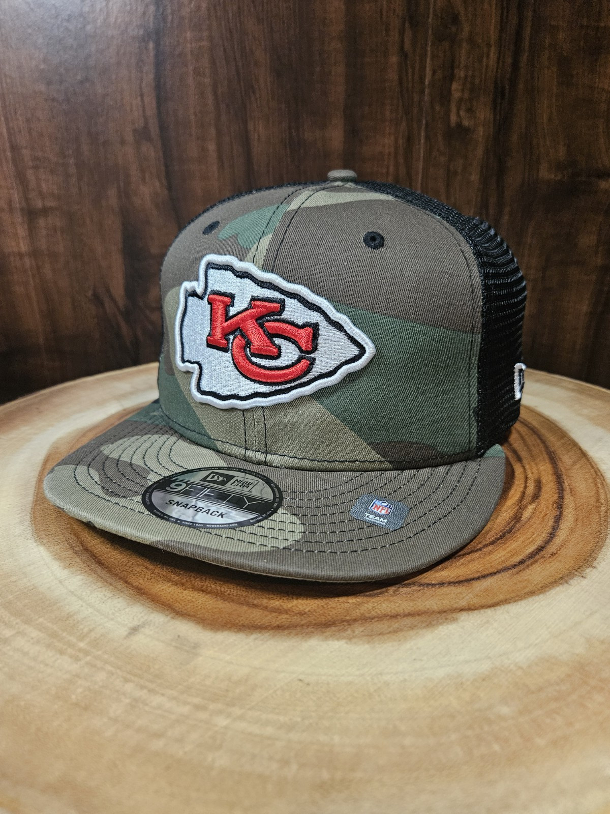 Kansas City Chiefs Camo New Era 9Fifty Snapback Adjustable Hat Cap NFL
