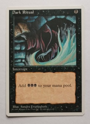 MTG Magic the Gathering - Dark Ritual - 4th Edition 1995