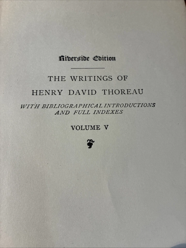 EARLY SPRING IN MASSACHUSETTS 1893 Henry David Thoreau HB - Image 3 of 4