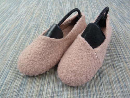 Clarks Cozily Curl Damen-Hausschuhe rosa UK-Größe 8D Textil Freizeit neu