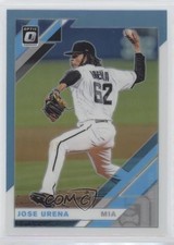 2019 Panini Donruss Optic Carolina Blue & White Prizm Jose Urena #114 6h5