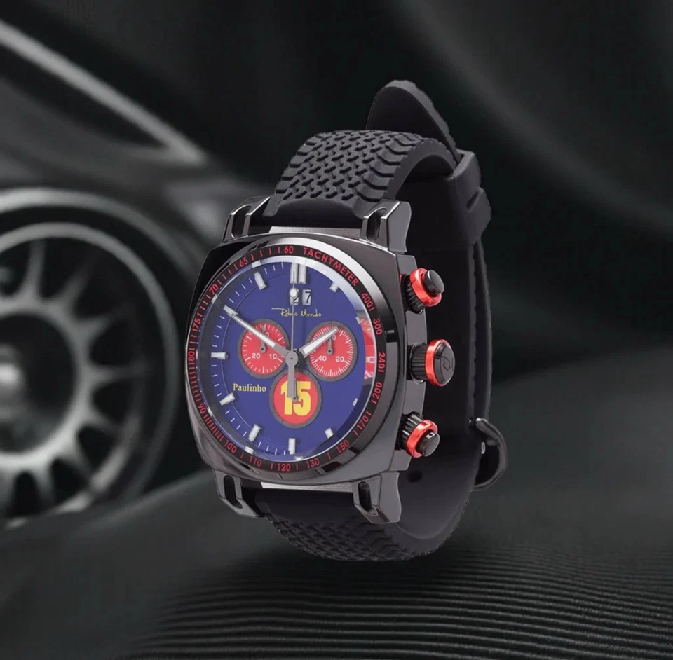 Ritmo Mundo Racer 瑞士计时码表限量版型号 2221 Paulinho  — 第 3/4 张图片