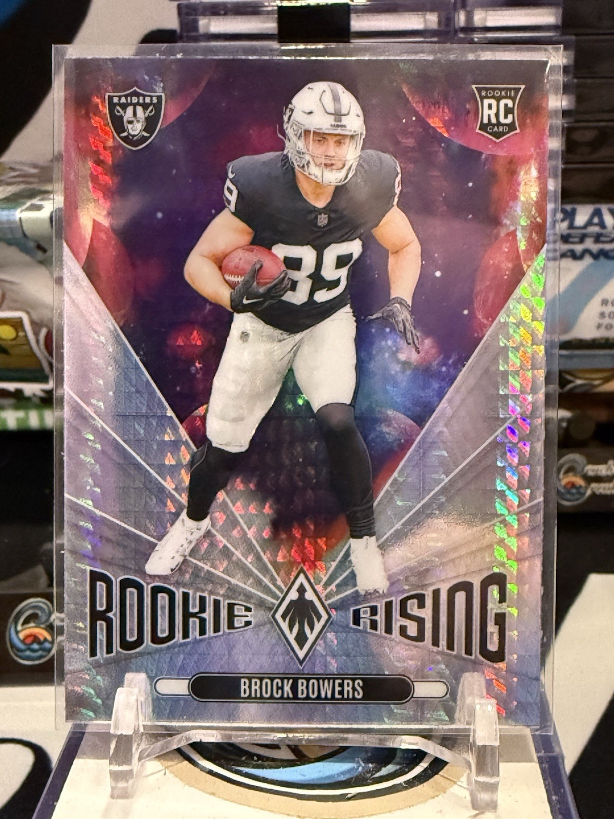2024 Panini Phoenix - Rookie Rising Brock Bowers #RR-BBS Hyper (RC) Raiders CO