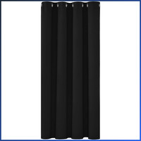 Verdunkelungsvorhang 138X132 Cm Schwarz Blickdicht ÖSen Thermogardine