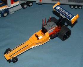 TOWN: CITY, DRAGSTER TRANSPORTER SET 60151 - LEGO - 2017 - USED