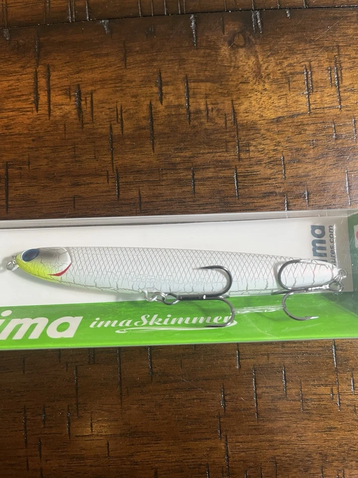 Ima Skimmer 'White Walker' bajo topwater lápiz para caminar cebo color limitado Foto 2 de 4