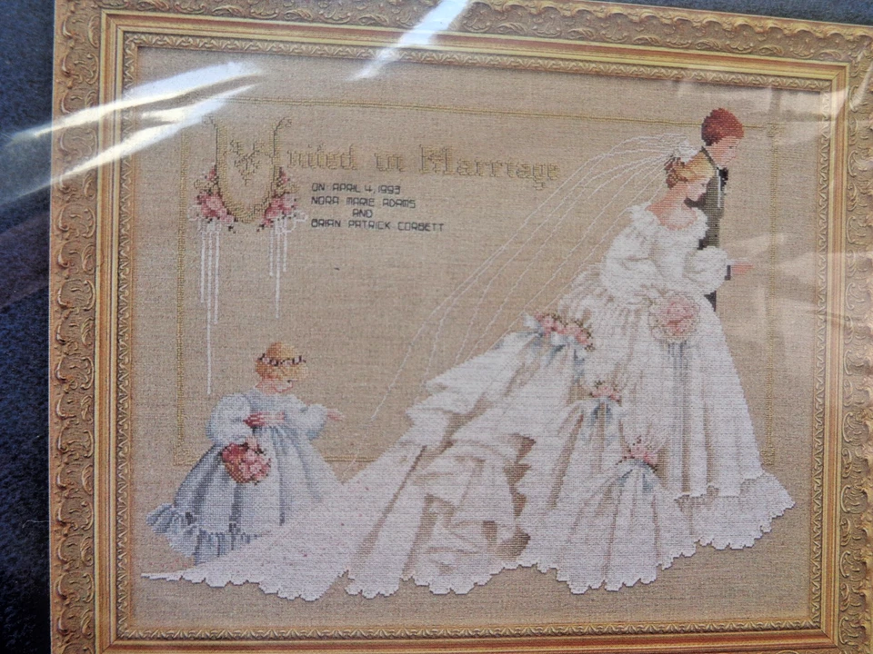 LAVENDER & LACE THE WEDDING COUNTED CROSS STITCH PATTERN-NEW-VICTORIAN DESIGNS - Image 2 of 4