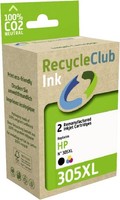 Recycle Club Doublepack 2 HP No. 305XL- (3YM62AE/3YM63AE) Black