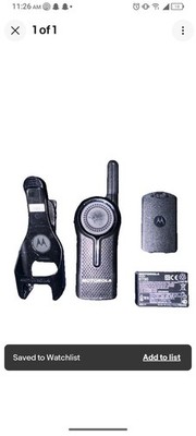 Motorola DLR1060 900MHz Digital Business Two Way Radio - Black