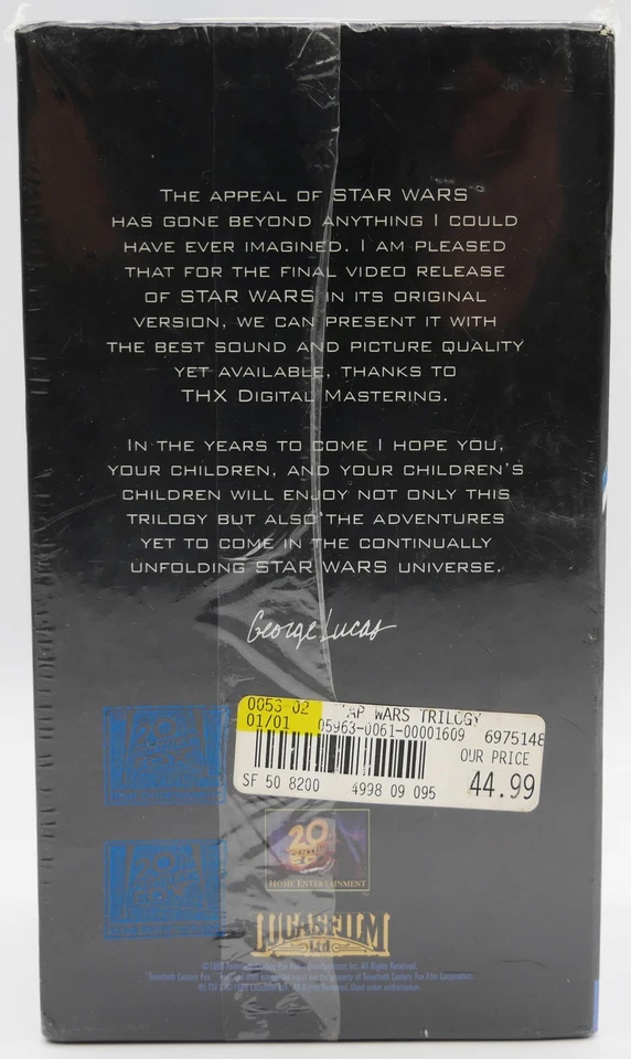 Star Wars Trilogy | VHS eingeschweißt NEU SEALED - Bild 3 von 4