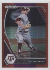 2021 Panini Prizm Draft Picks Red & Purple Hyper Dustin Saenz #PDP112 0tj0