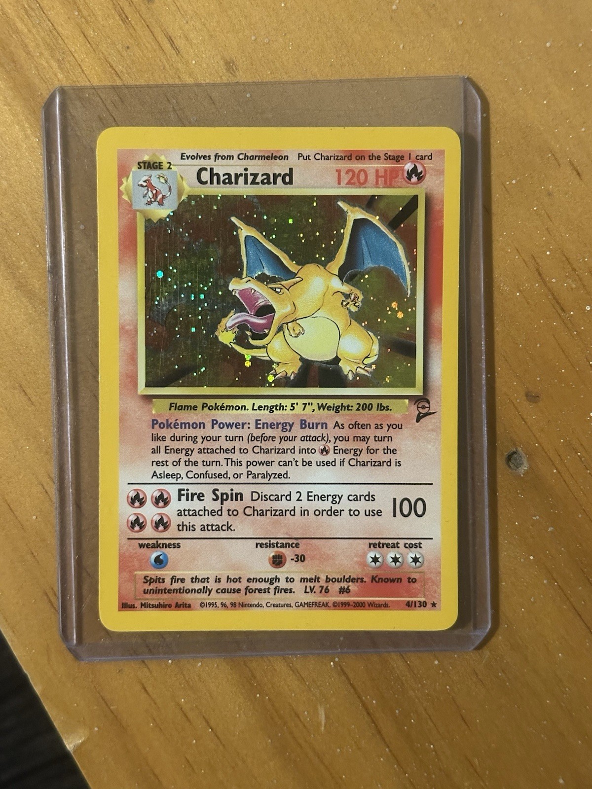 Pokemon Charizard - Base Set 2 - 2000 - 4/130 Holo Rare LP/MP?