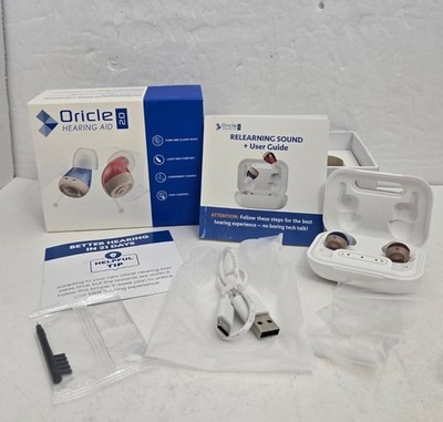 Oricle Standard 2.0 Hearing Aids Pair Seniors Adults & Charging Case