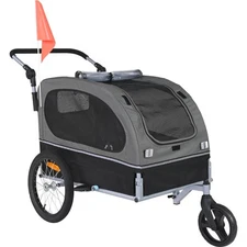 Pet Bicycle Trailer & Stroller Dog Cat Bike Carrier 88 lbs Water Resistant