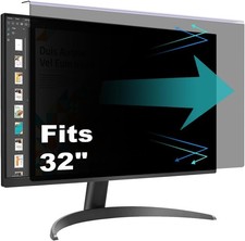 32 Inch Hanging Computer Privacy Screen Protector Shield Compatible for 16:9 ...