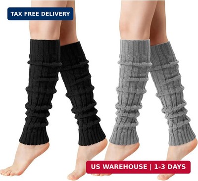 Pleneal Leg Warmers for Women - 1/2/3 Pairs Fashion Cable Knit Warm Leg Warmers 