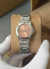 Brand New Burberry The City BU9223 Stainless Steel 26 mm Pink Dial Women's Watch