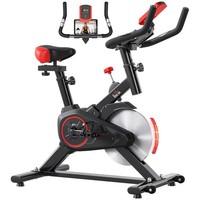 HOMCOM Indoor Exercise Bike with Adjustable Height, Resistance