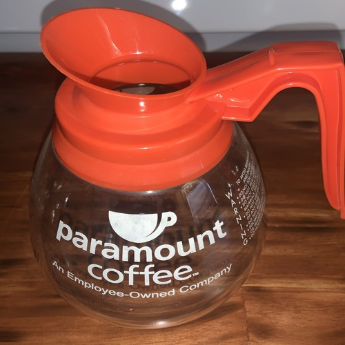 Paramount 8 Cup Restaurant Commercial Bunn Coffee Pot Carafe Schott Duran Decaf