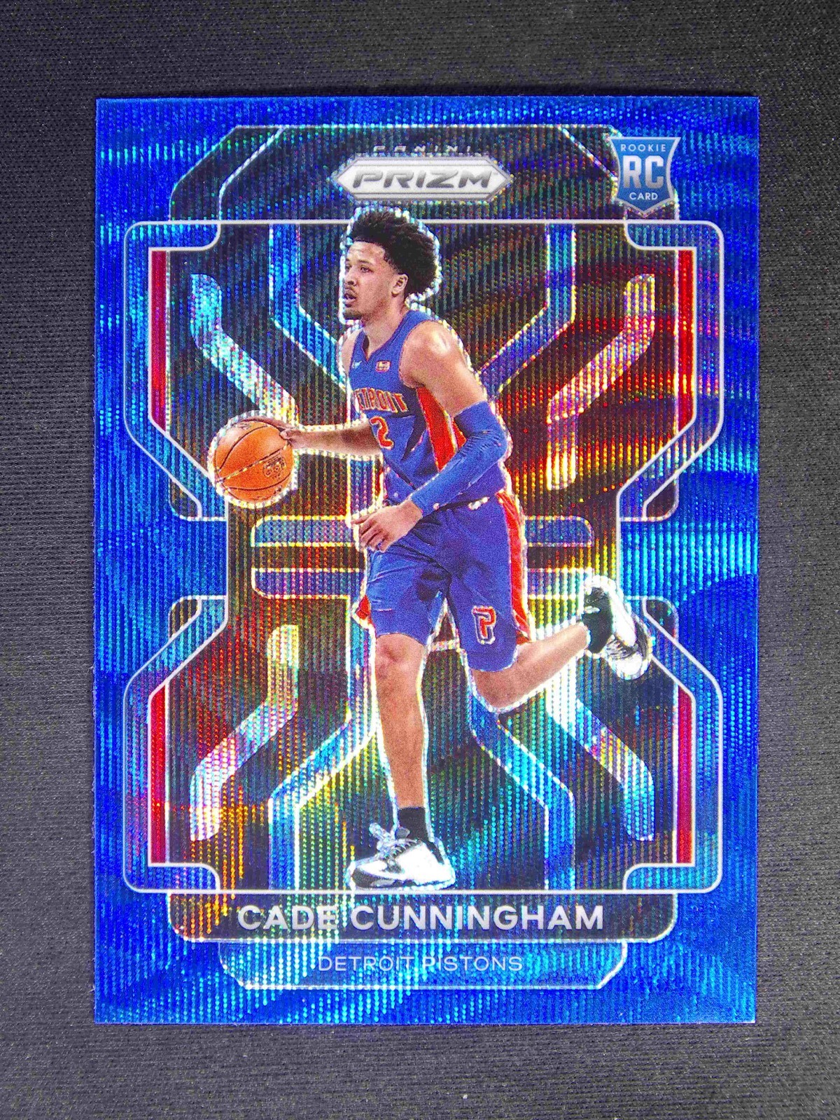 2021-22 Panini Prizm Cade Cunningham #282 RC Blue Wave