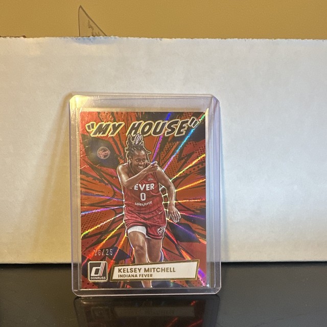 Kelsey Mitchell 2026 WNBA Donruss MY HOUSE Red Lazer /25 Sick Color Match Fever