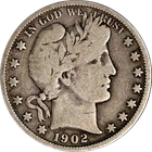 1902-O Barber Half Dollar