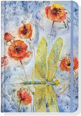 SM Jrnl Indigo Dragonfly by Inc Peter Pauper Press (English) Hardcover Book