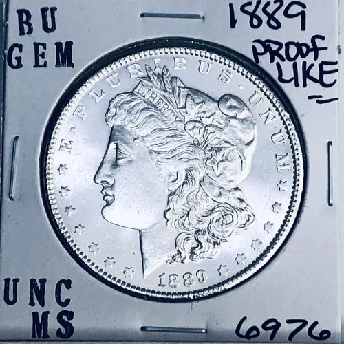 1889 BU GEM MORGAN SILVER DOLLAR UNC MS+++ U.S. MINT RARE COIN 6976