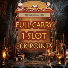 Mono-poly Go Wizarding World Partners Event 1 slot Full Carry 80k points