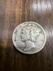 1938-S Mercury Dime - Actual Silver Coin Shown VF Shape Same Day Shipping Free